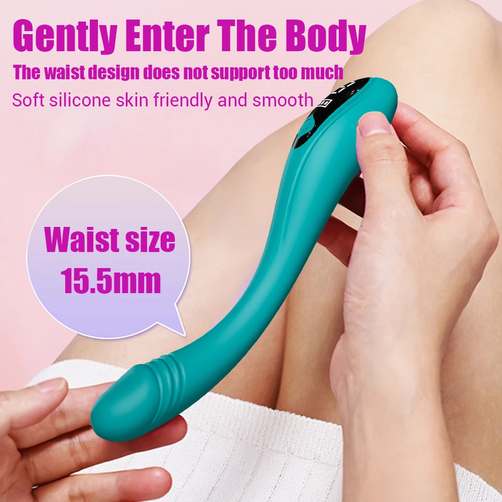 Mini Wand Vibrator LCD Display Masturbation Machine Female Vibrator Toys for Women