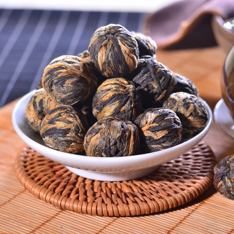 Юньнаньский цветок лилии вышитый шарик черный чай красный дракон Фэнцин 500 г цветущий с медовым ароматом оптовая продажа