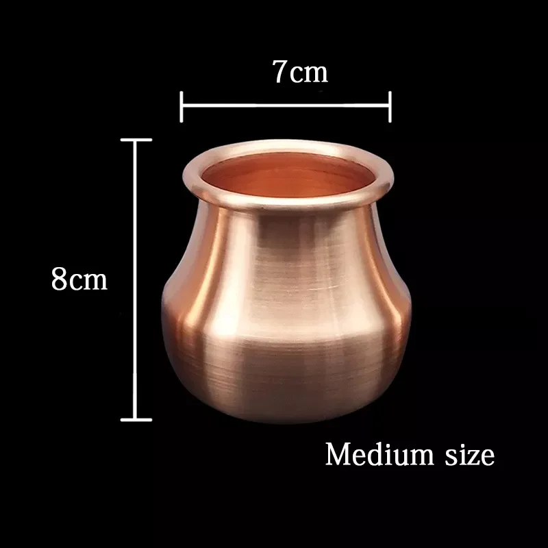 Medium Size 7cm  For Personal Care Vacuum Moxibustion Brass Cup Cupping Therapy Remove Dampness Red Copper Cupping Device