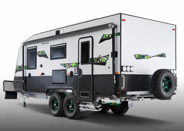 2020 OEM Luxury OffRoad Caravan Double Axle Camping Trailer with Solar Panel