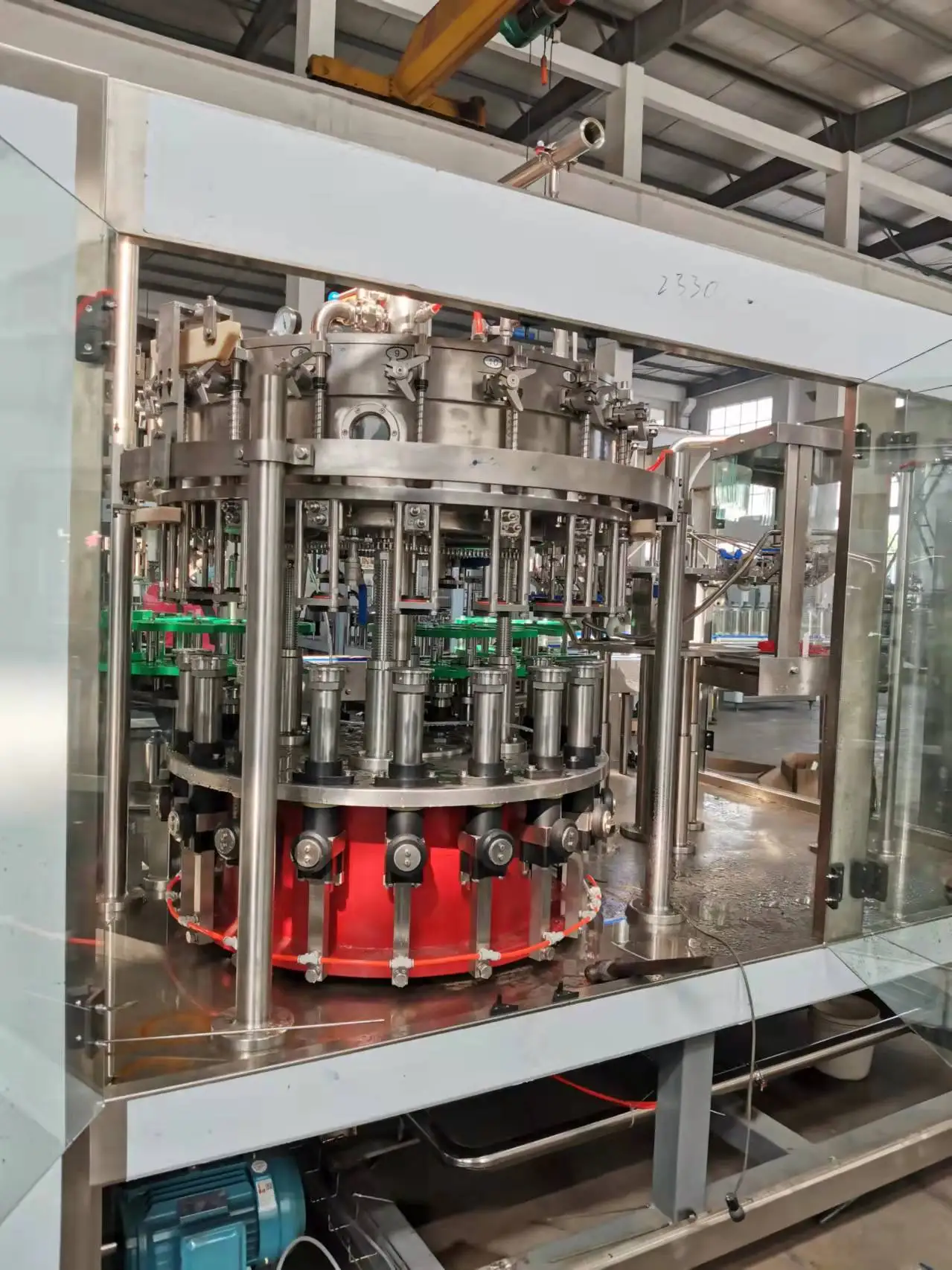 2000BPH Semi Automatic Bottle Juice Washing Machine Line