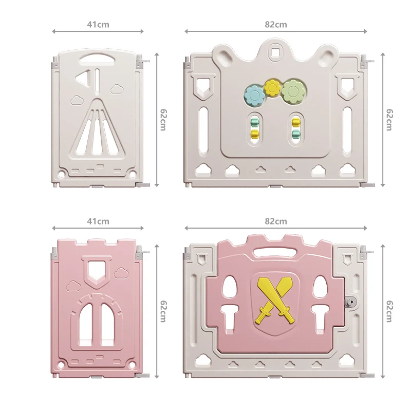 Kids safety game fence baby indoor portable plastic baby playpen slide