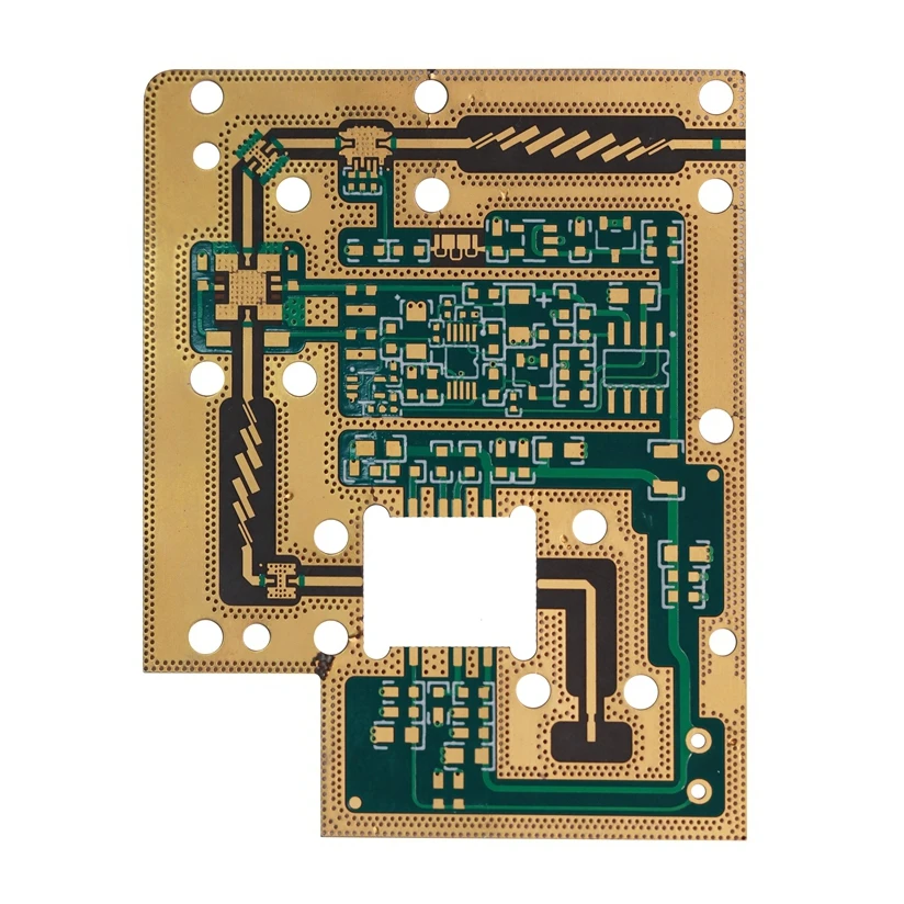 Монтажная плата электронные компоненты стабилизатор сигнала передачи 2 слоя 0 254 толстые Роджерс