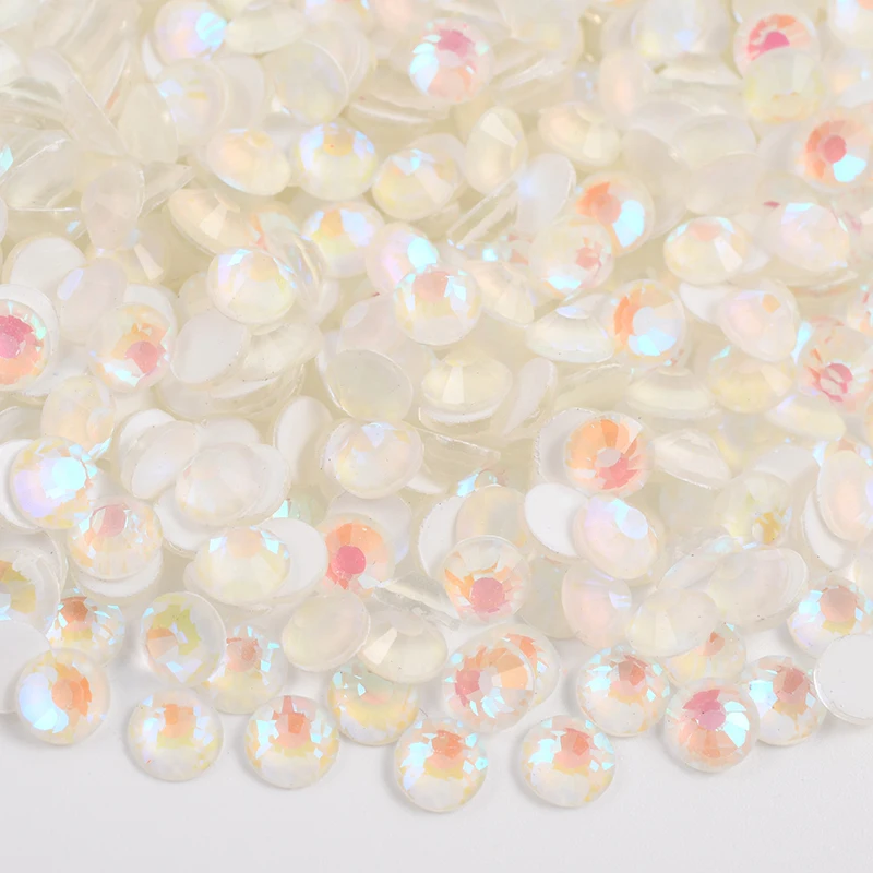 Оптовая продажа кристаллы зеленого цвета SS3-SS30 Аврора Стразы без горячей фиксации плоское стекло стразы для дизайна ногтей творчества