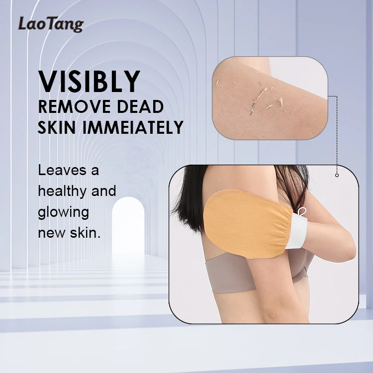 Clean Pores Spot Stock Bath Exfoliating Scrubber Glove Skin Friendly Moroccan Kessa Gloves