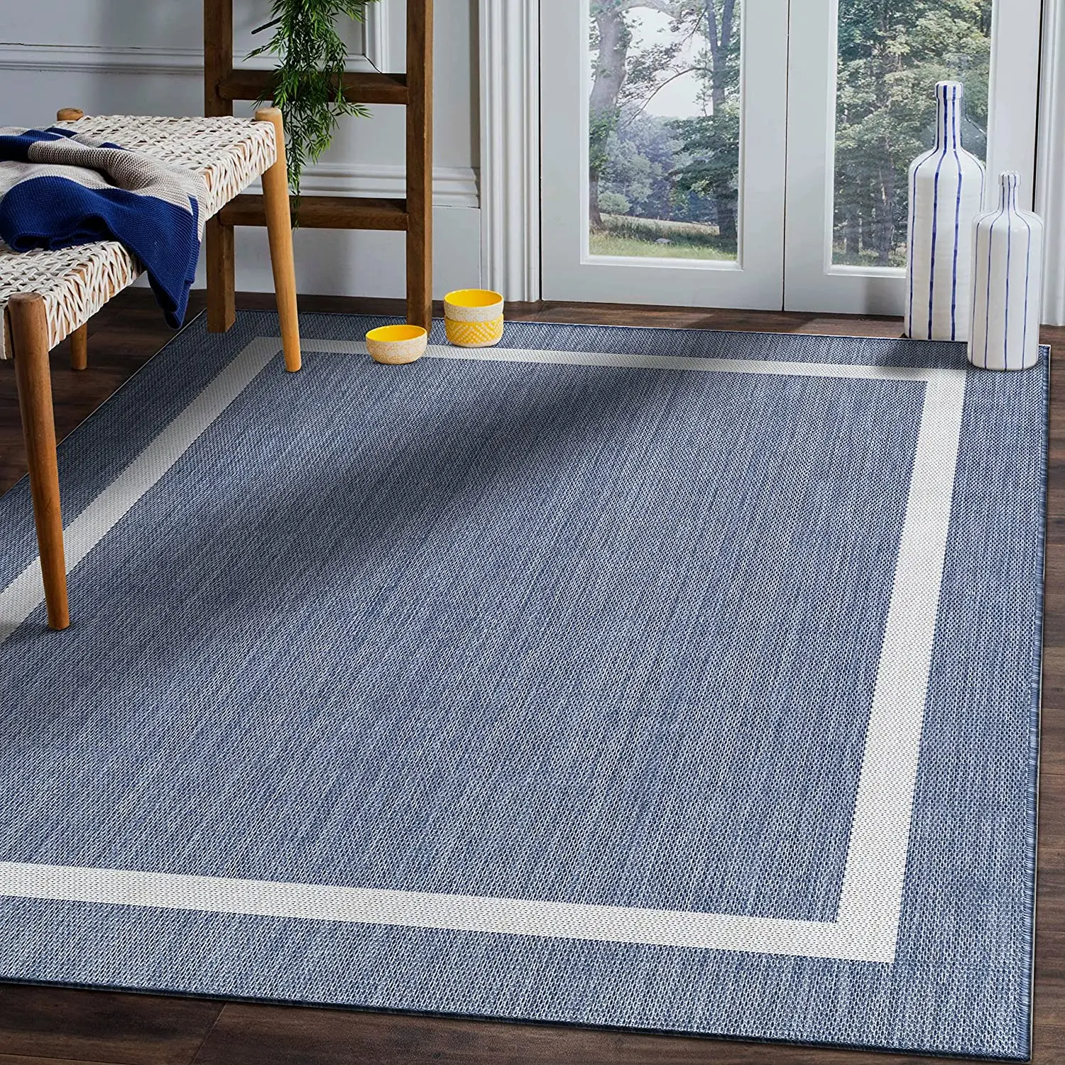 Wholesale high quality outdoor pp plastic woven patio rug mat