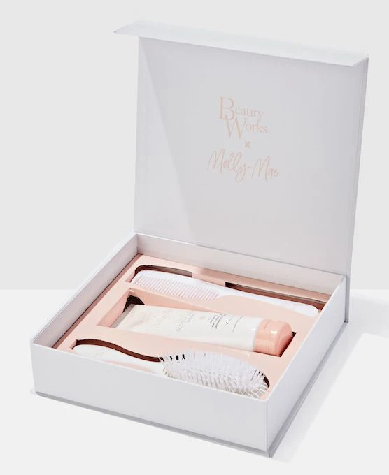 Luxury design magnetic skin care product gift packaging box customize hair brush paper box for beauty skin care brand