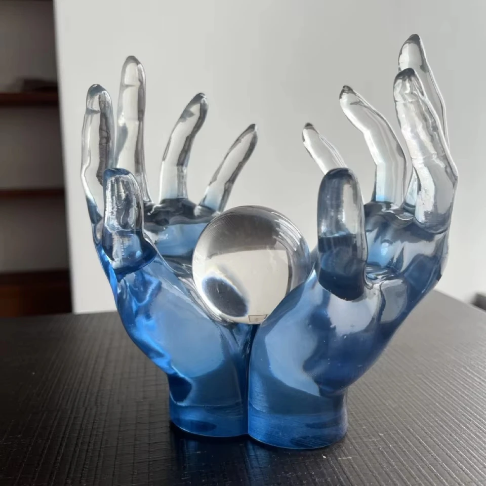 FJS Scandinavian Modern Crystal Tabletop Art Deco