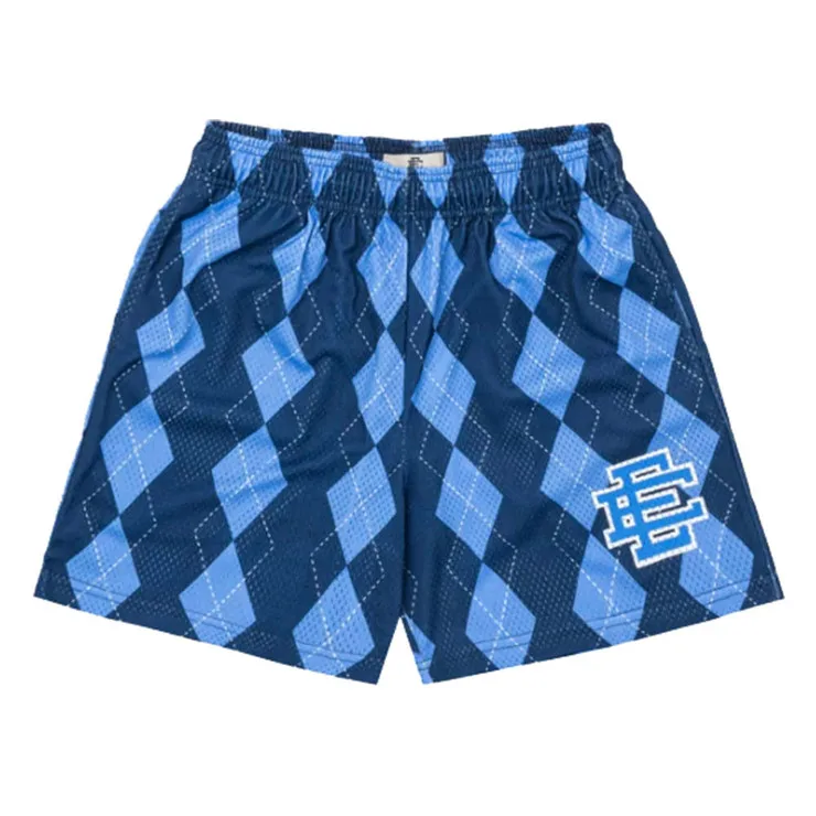 Manufacturer Custom  basketball  shorts sublimation eric emanuel mens short Embroidered athletic mesh shorts