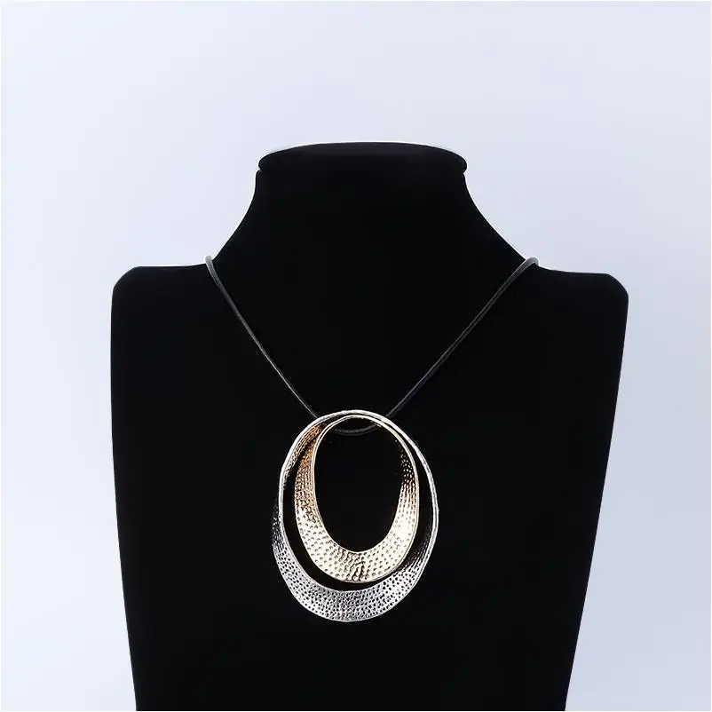 Fashion Jewelry Necklaces Non Tarnish Sun Waterproof Solid Gold Gold Plated Africa Big Wood Anime Necklace