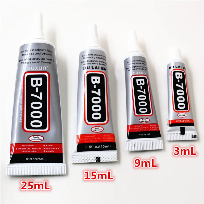 B7000 Glue For Rhinestones Crystal Adhesive Jewelry 3ml 9ml 15ml 25ml Needles Epoxy Resin Diy Jewelry Crafts Glass Supplies