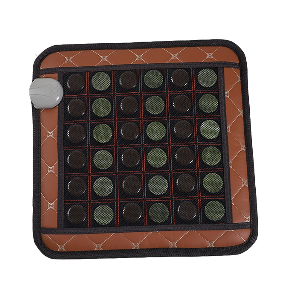 Factory wholesale high quality finger massage for car seat electric heating jade cushion