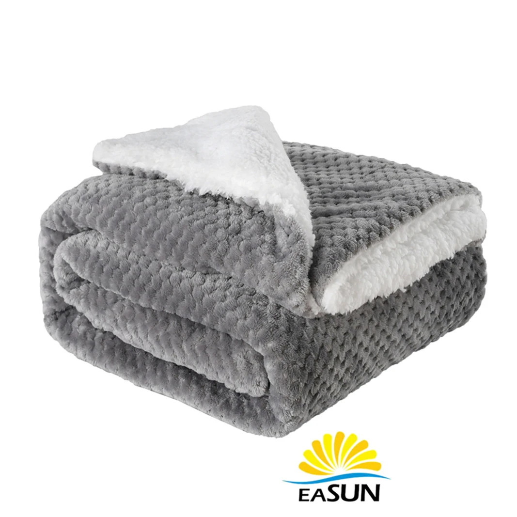 Hot-selling certificate custom luxury anti-pilling airline blanket aviation blanket blanket airline