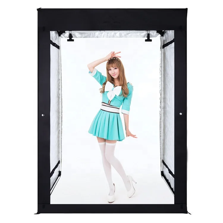 160x80x120cm LED Light Box Photo Studio Professional Photography Tent with LED Light 4 Backdrops
