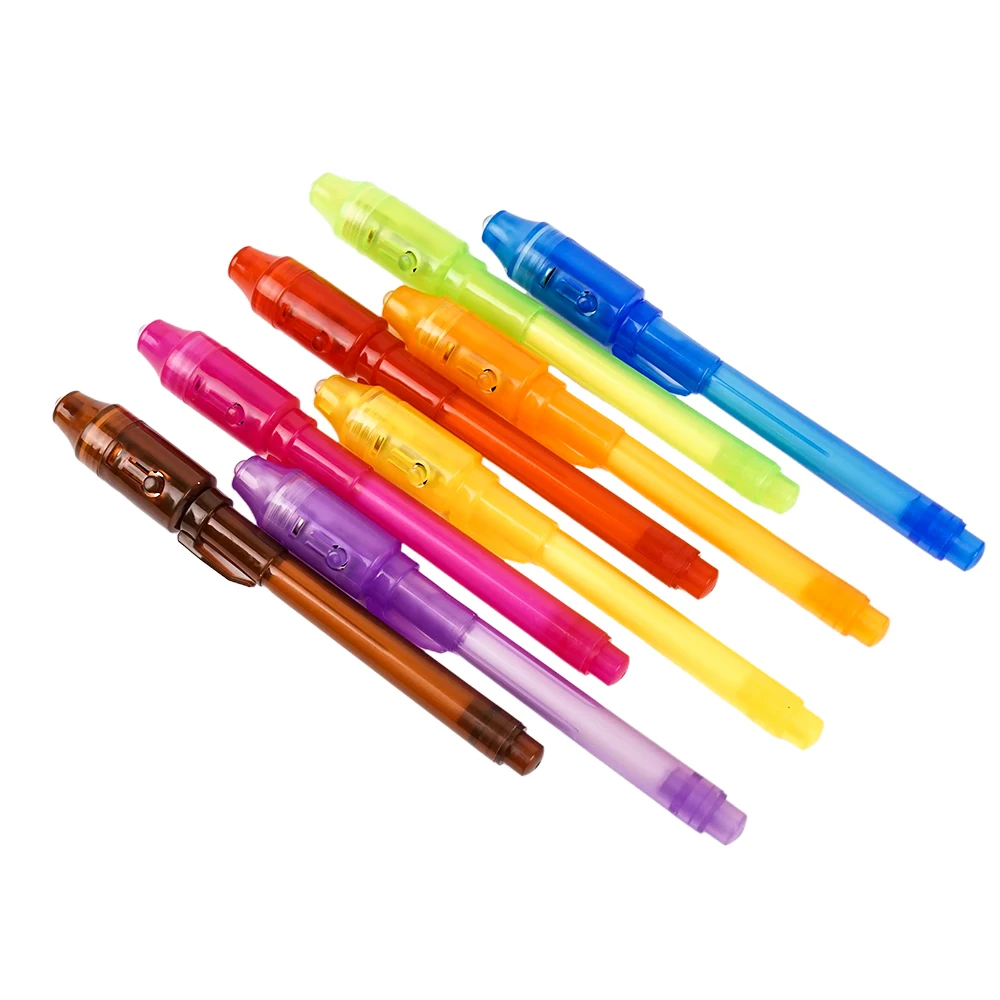 top selling magic Invisible Ink Pen UV Led Light Pen For Spy Smooth Writing Security Marker Pen For children gifts