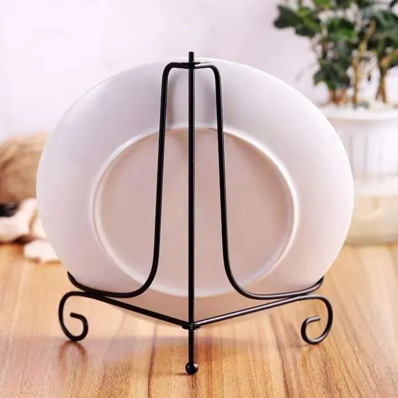 Painting Tools Iron Display Stand Black Iron Easel Plate Black Display Photo Bracket Iron Display Bracket for Art