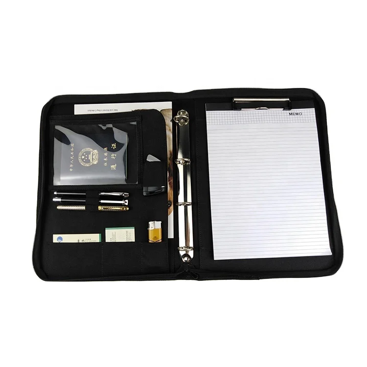 Organizer of the professional padfolio customized portfolio with notebook