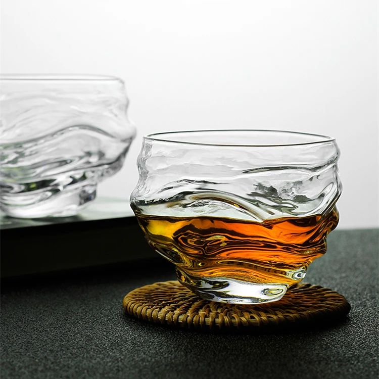 Classic Whisky Cup Japanese Style Wine Tasting Glass Hand carving First Cloud Whiskey Crystal Glass