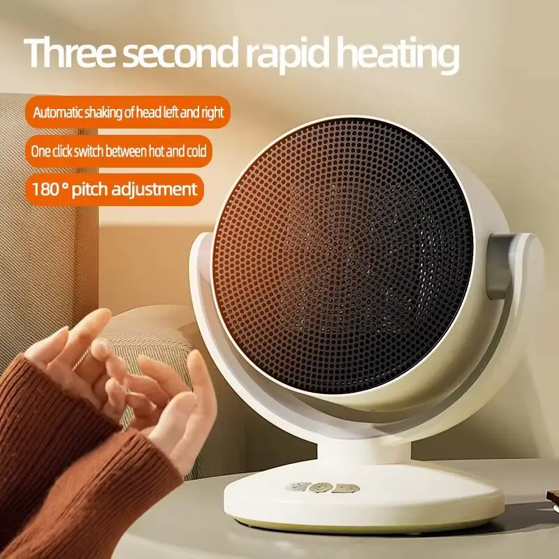 1800W Electric Heater Desktop Natural/Hot Wind Adjustable Ceramic Heating Stove Radiator Fast Heating Thermal Winter Air Warmer