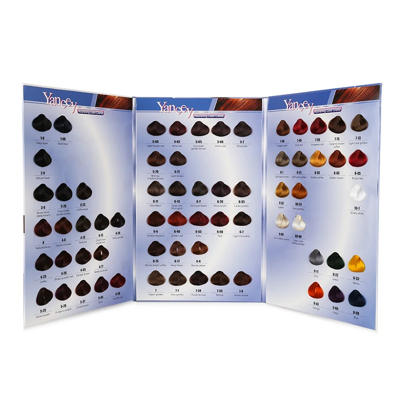 Permanent imported hair dye color in chocolate brown collection not sensitive