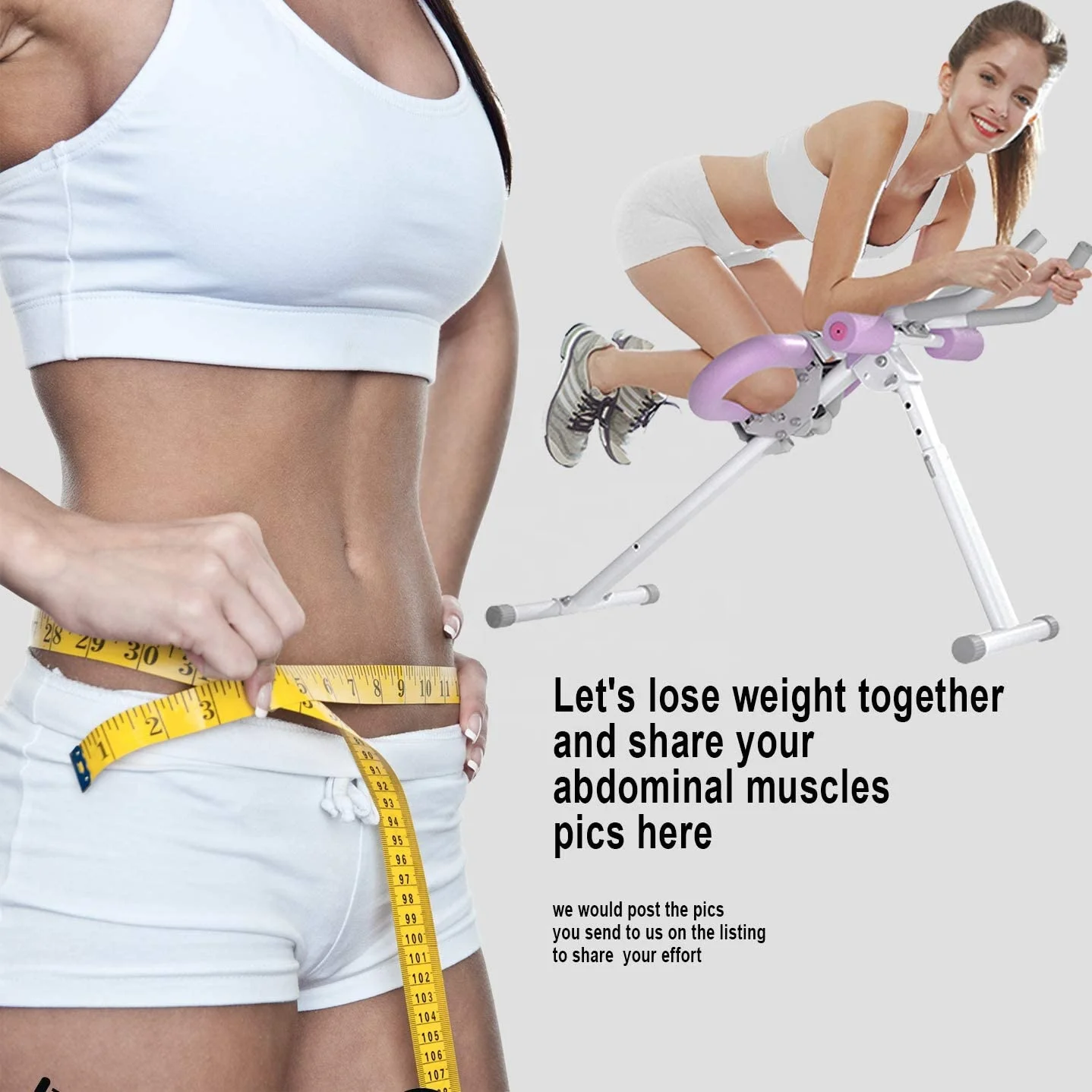 ZONWINXIN  Abdominal machine Ab exercise equipment can be adjusted for home gym abdominal muscle machine exercise equipment