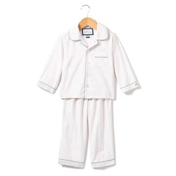 Winter Spring Cotton White Embroidery Logo Pyjamas Bebes Girls Baby Kids Pijamas Pajamas Set Pjs Sleepwear