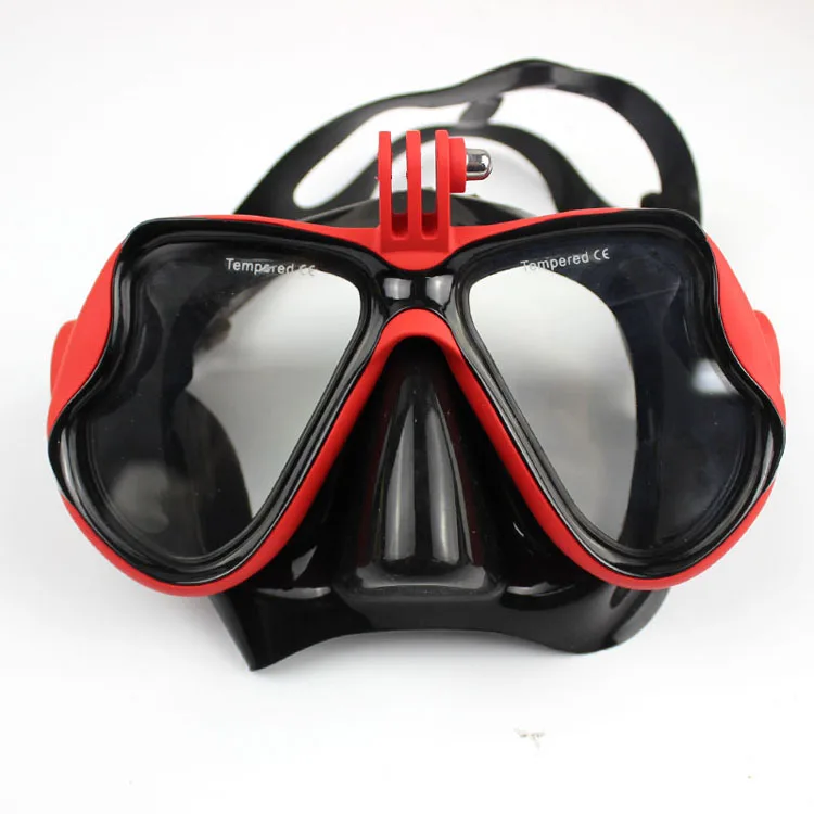 Prescription underwater scuba mask diving goggles with camera mount