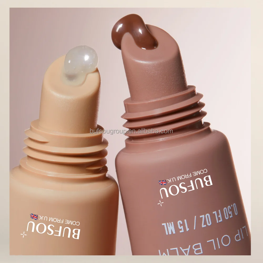 Customized Logo Vegan Lip Oil Moisturizing Makeup Private Label Liquid Lip Balm Butter Gloss Lipstick Waterproof Fruit