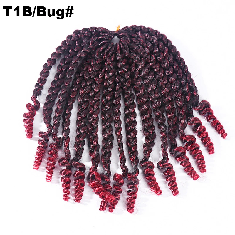 Popular synthetic hair jungle box braids crochet hair goddess box braids with curly ends gray premium fiber braiding hair