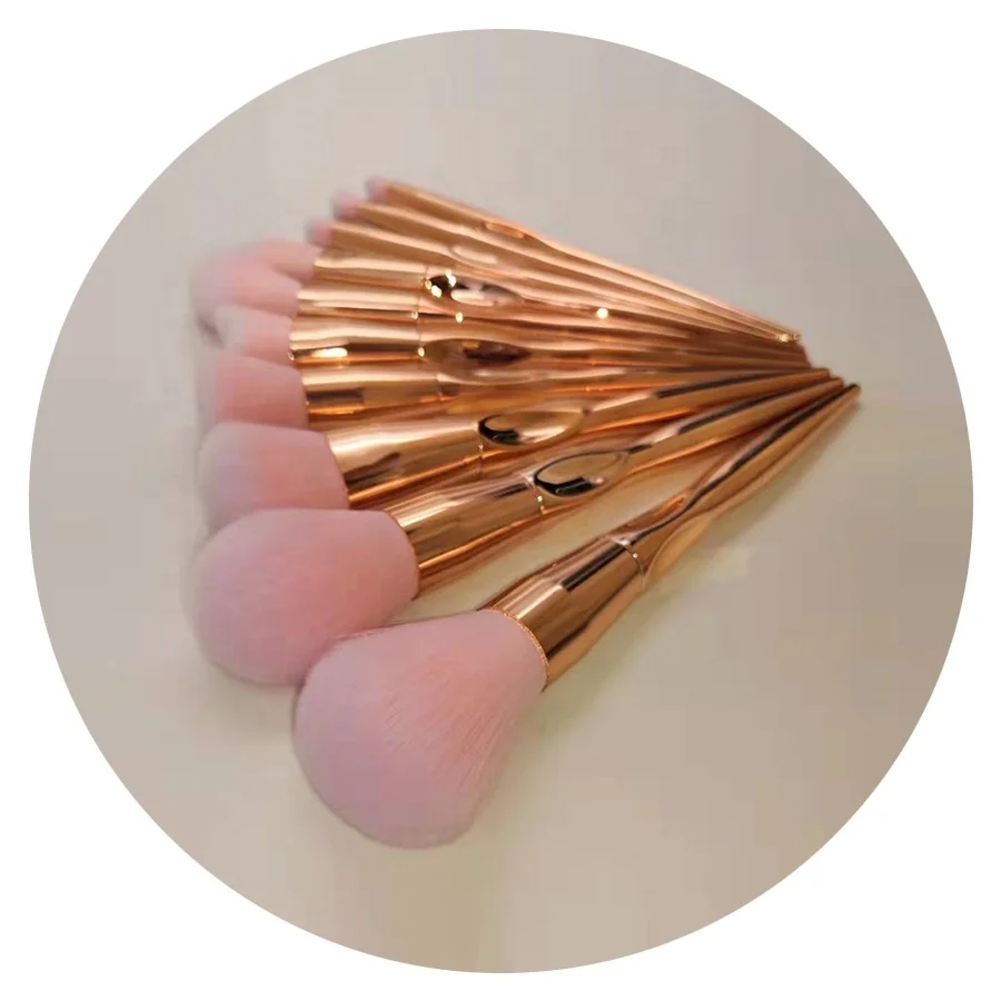 new fashion DIY Makeup Brush Set 11 pcs Professional cosmetic Brushes promotional shining gold women cosmetic tool