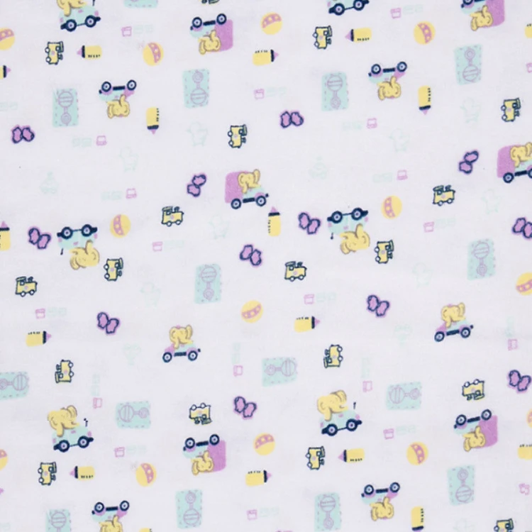 Fancy pattern customized animal print digital printed flannel fabric