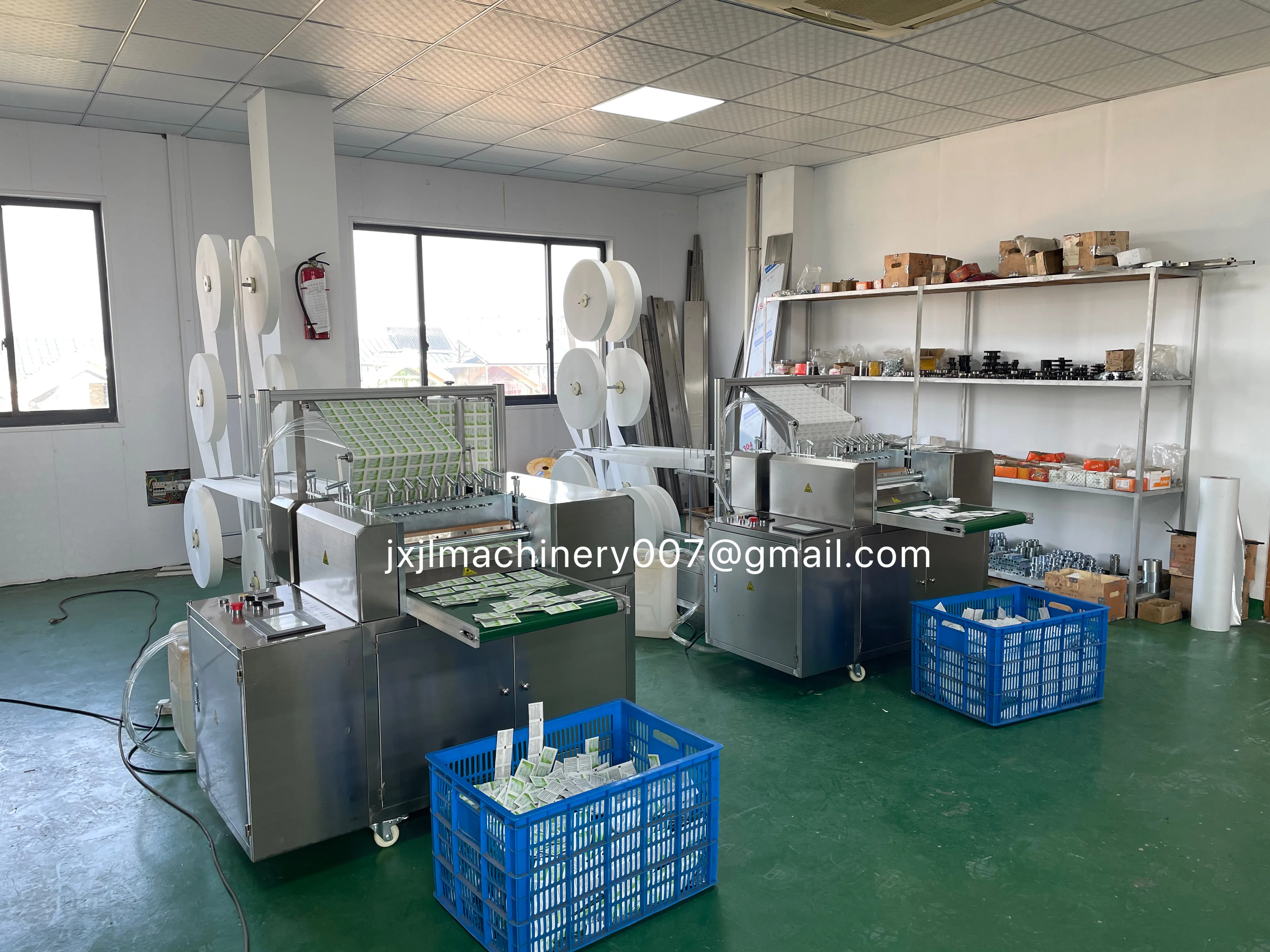 Efficient 4 Side Sealing Alcohol Prep Pad Packing Machine For Cleaning