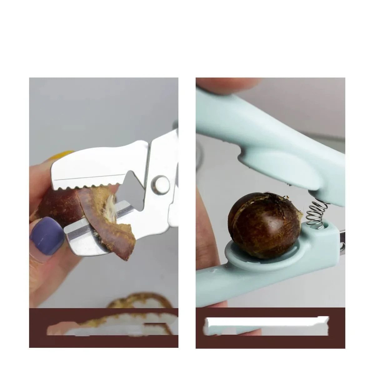 Chestnut Cracker Tool Chestnut Peeler Scissors Nut Cracking Tools Durable Chestnut Opener  Cutter For Pecan