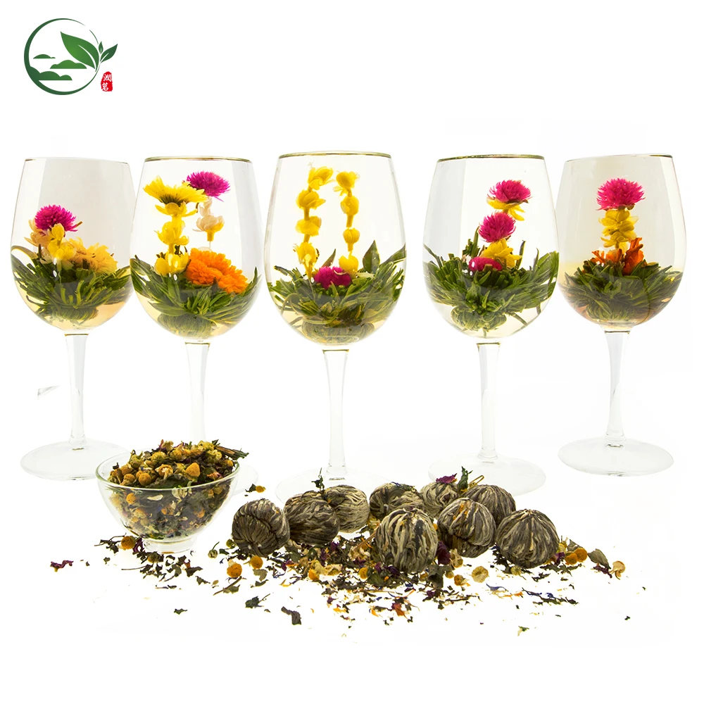 EU Standard Hua Kai Fu Gui Jasmine Peach White Tea Primula Flowering Tea