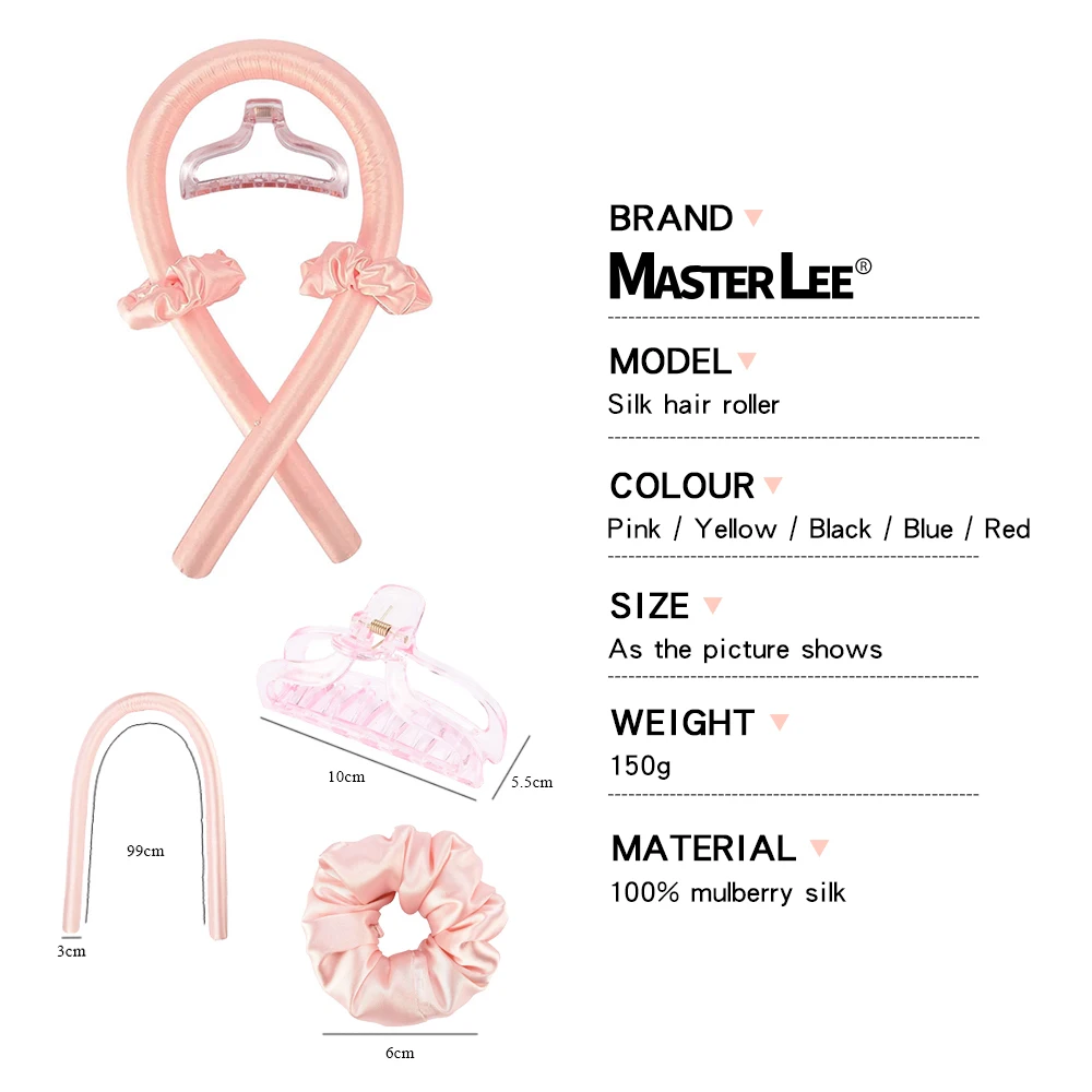 4 sets Heatless Hair Roller Rods For Long Hair Soft Silk Curls no heat Jumbo Large Big Curler