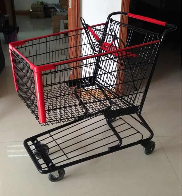 MOQ 100 PCS 180L Metal Shopping Cart for Supermarkets ( Technibilt Model 6240 )