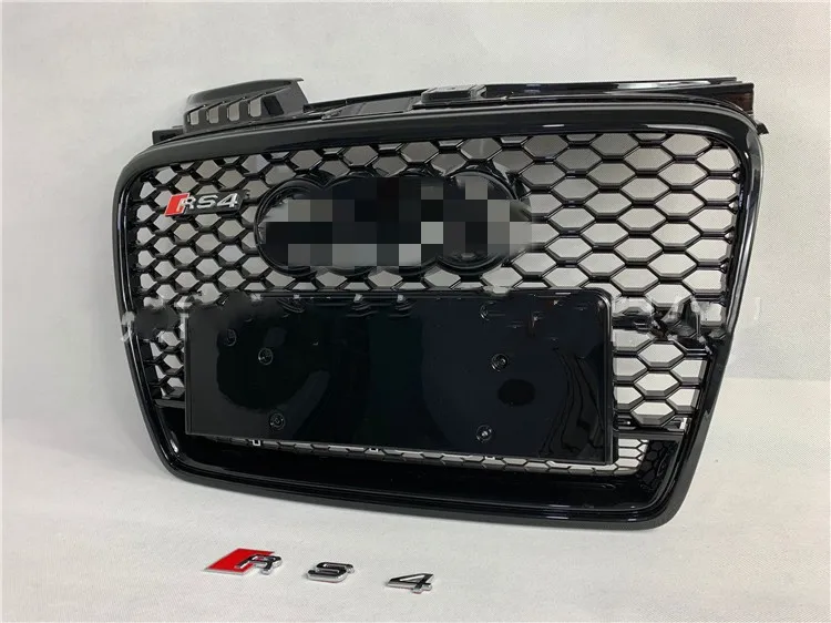 S line honeycomb radiator front grille for audi a4 b7 grille 2005-2008