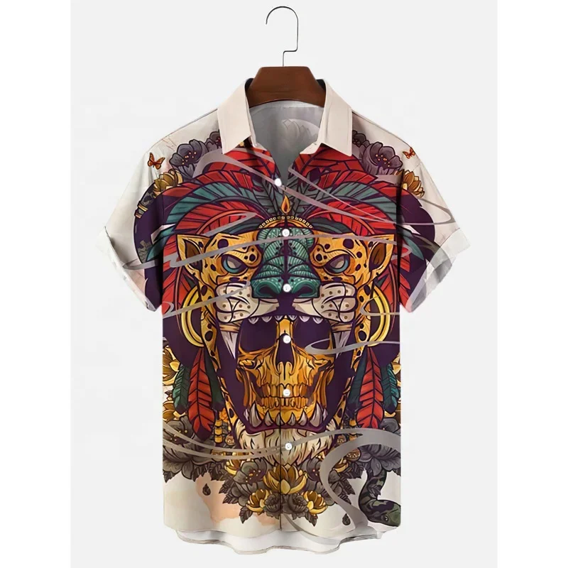 Fashion Summer Casual Hot Sale Nautical Series 3D Printed Hawaii Mens Shirt