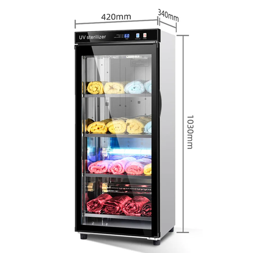 Selling Salon Portable Hot Heated Electric Cabinet Bath Towels Stainless Steel Ozone Shoe Sterilizer Disinfection Cabinet