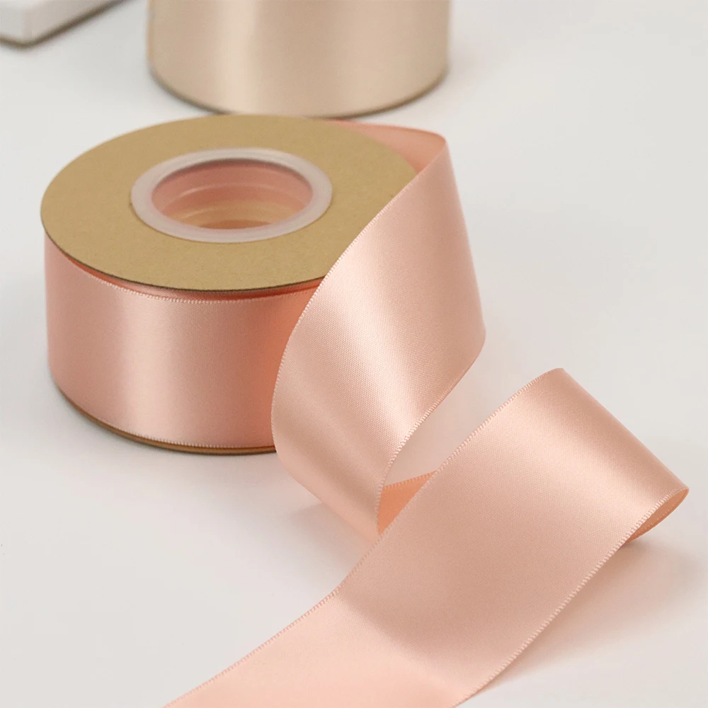 Hot sale custom 1 1/2 satin ribbon 1.5 inch for packing