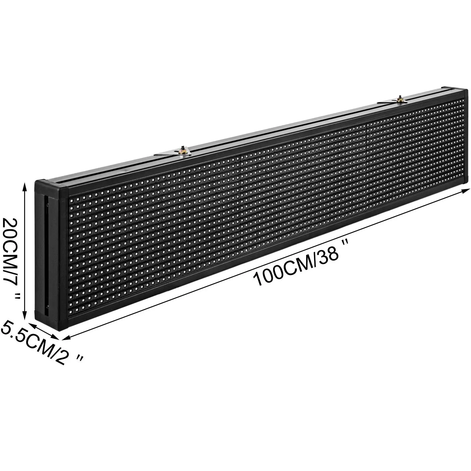  Led Sign 38 x 6.5 Inch Digital 96 16 HD Resolution White P10 Indoor Message Board Display