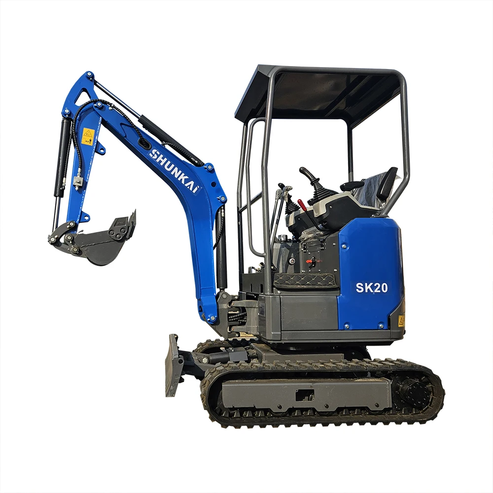 EPA/euro CE Mini excavator 1 Ton 1.2 Ton 1.7 Ton mini excavator digger multi functional 2024 Shunkai group