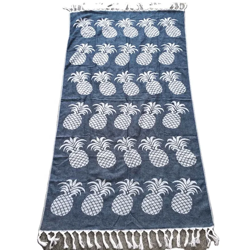 
wholesale 100% cotton turkish hammam beach bath towel peshtemal with fouta 