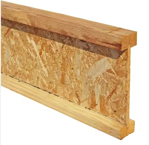 Высококачественная деревянная кровля LVL I Joist Водонепроницаемая деревянная сосна LVL OSB WEB для строительства дома