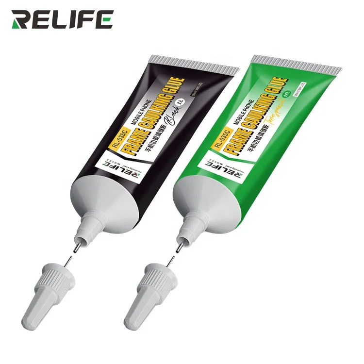 RELIFE RL-035C Mobile phone frame caulking glue Black or Transparent Glue For Mobile Phone Repair Tools