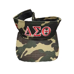Delta Sigma Theta Embroidered Visor Cotton Outdoor Sport Beach Running Golf Visor Hat