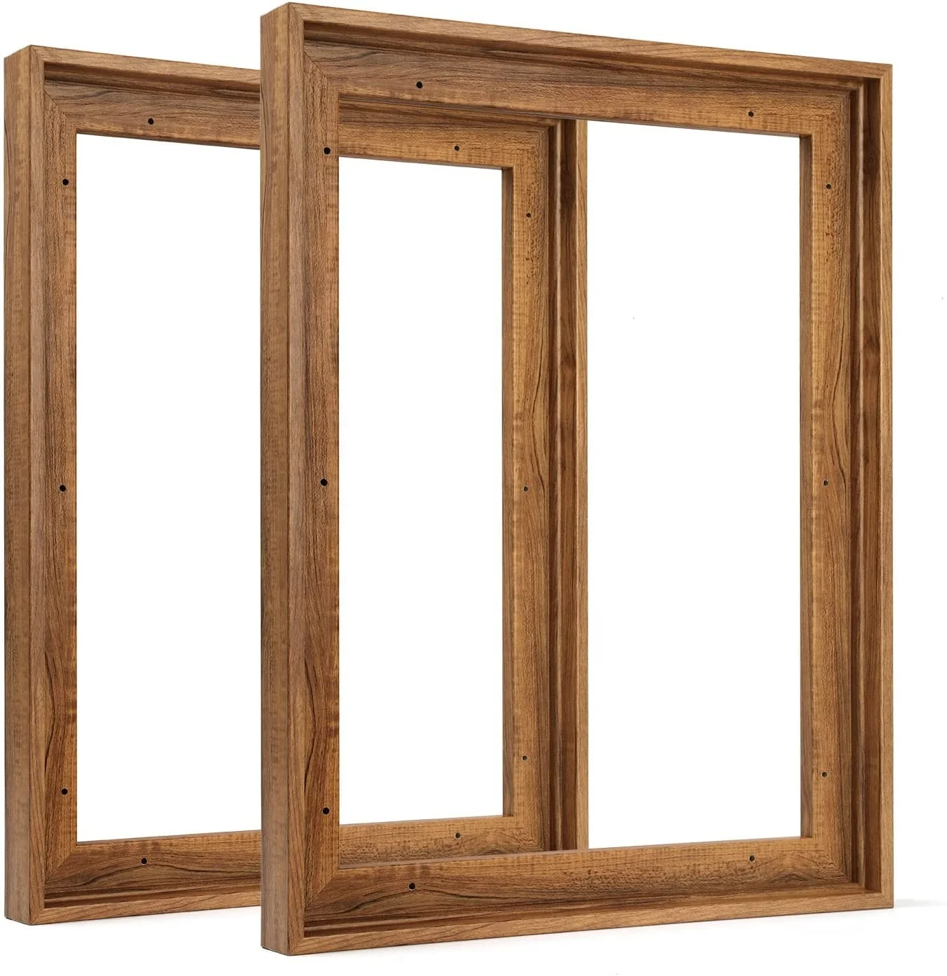 Floating wood Frame for 12x16 Inch Canvas Painting  Deep 2 Pack Floater Frame for Canvas Prints Art frame for Wall Prints