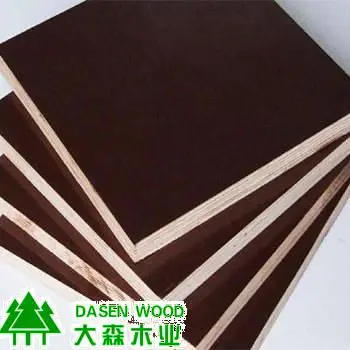 Stock 1220X2440X28mm Container plywood For Furniture/ Construction/ Packing/Flooring Black/Brown Film Faced Plywood