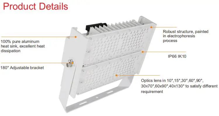 Low transportation cost LED flood light module pir floodlight 50w 100w 200w 300w 400w 500w watt LED flood lights