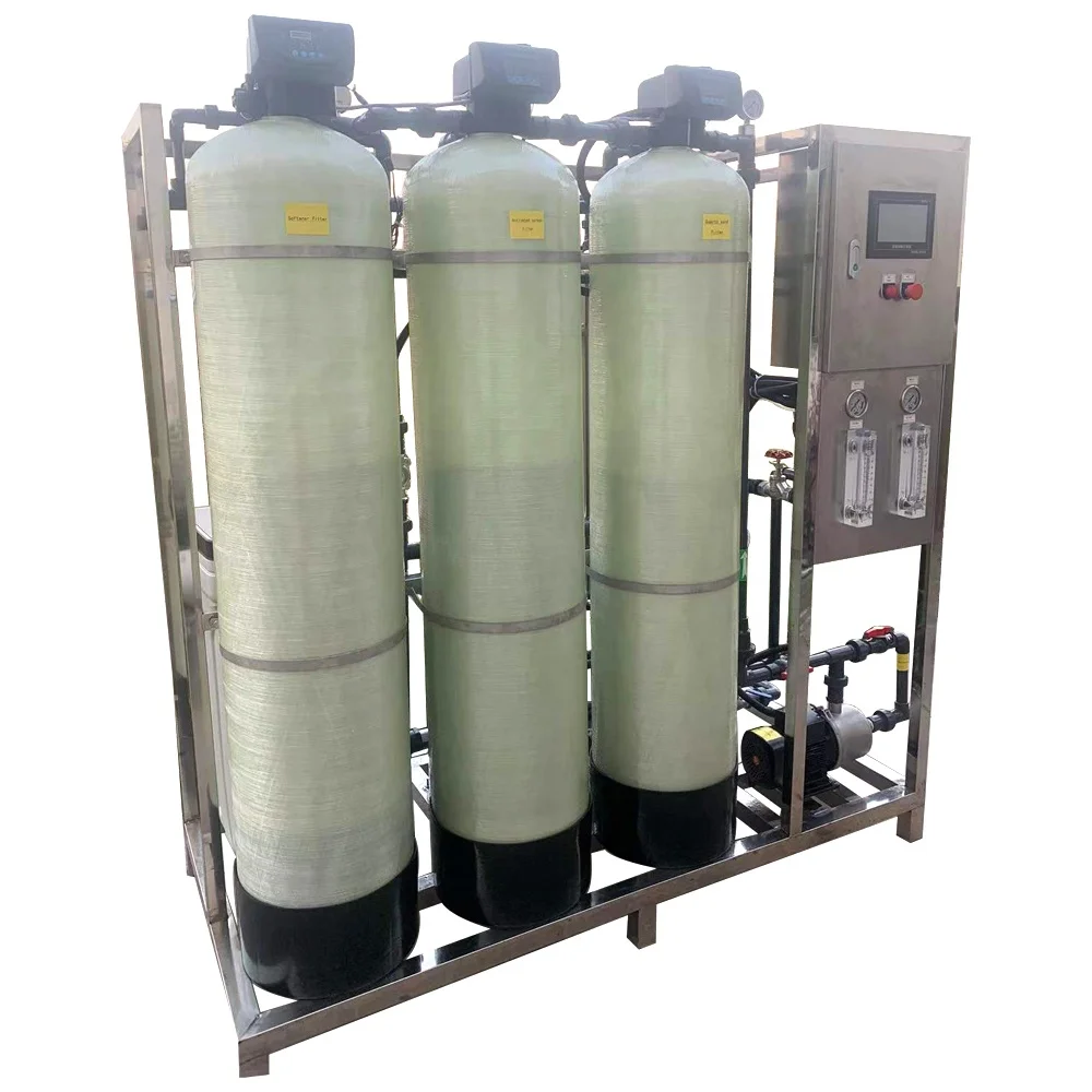 RO Drinking Pure Water Treatment Machine Borehole Water Treatment Complete Reverse Osmosis System
